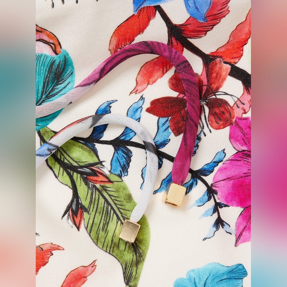 PatBO Zamia Floral-Printed Cut-Out Bodysuit - Picture 8 of 8